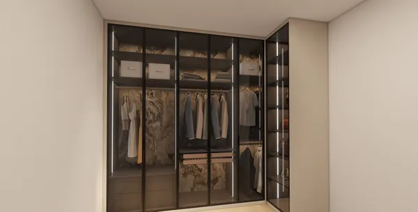 Custom walk-in closet modern storage Niagara Falls
