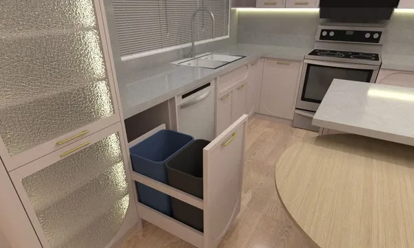 Blush kitchen cabinetry Newmarket transitional design