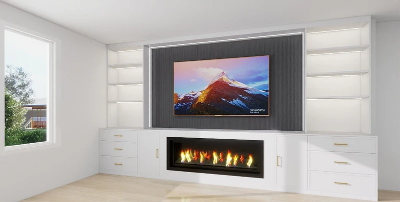 Classic Comfort - Traditional Media Wall Near Barrie