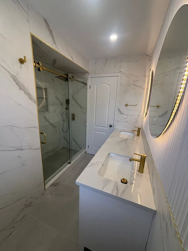 Complete bathroom transformation calm retreat